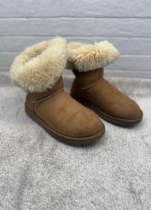 Уггі жіночі ugg australia класичні зимові коричневі, розмір eu 37, устілка 24 см, матеріал верху натуральна шкіра