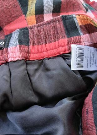 Юбка теплая,в клеточку,розмир xl 9
