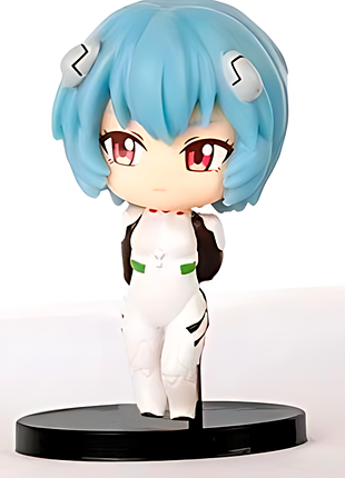 Фігурка chibi чібі rei ayanami evangelion рей аянамі євангеліон 10 см китай ch e c ra 01