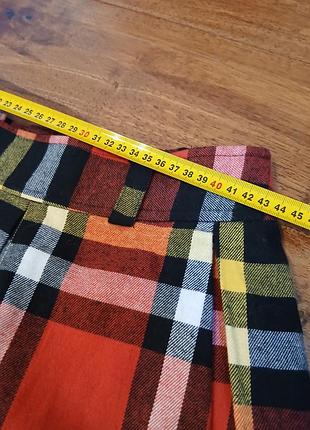 Юбка теплая,в клеточку,розмир xl 3