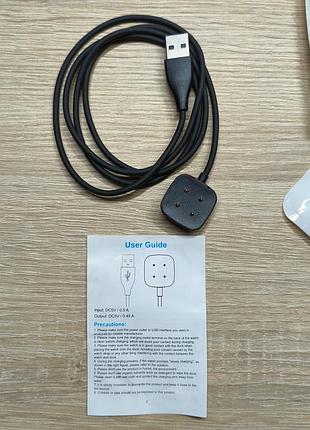 Зарядний кабель usb kimilar для fitbit sense, sense 2, versa 3, versa 4 (1м)
