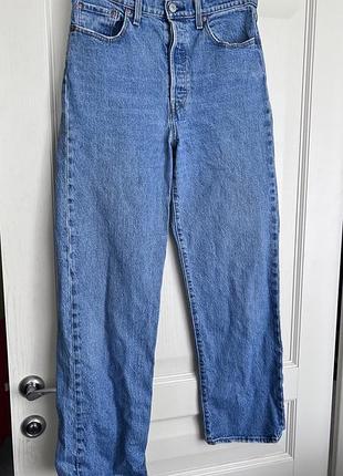 Джинси жіночі levi's ribcage straight ankle jeans сині