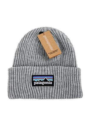 Patagonia шапка чоловіча / шапки чоловічі / патагонія / шапка підліткова / шапки підліткові / шапка жіноча / шапки жіночі світло-сірий