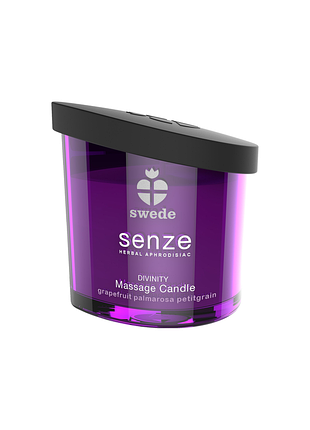 Масажна свічка senze swede divinity, з ароматом грейпфрута, пальмарози та петітгрейну, 150 мл