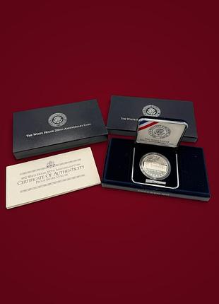 Срібна монета «west point white house 200th anniversary coin». сша, 1992 р