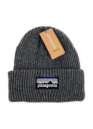 Patagonia шапка чоловіча / шапки чоловічі / патагонія / шапка підліткова / шапки підліткові / шапка жіноча / шапки жіночі темно-сірий