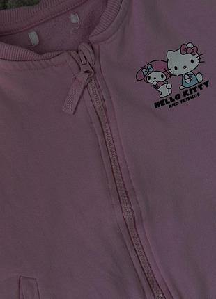 Кофта для дівчинки hello kitty рожева на змійці. котон. 4