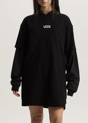 Жіноча футболка vans оверсайз чорна l