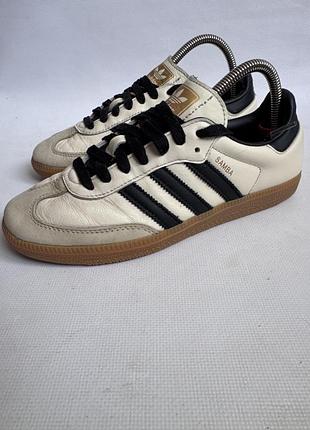 Шкіряні кросівки adidas samba