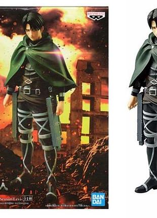 Фигурка banpresto атака титанов леви attack on titan levi 16 см wst ат le 22.