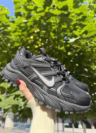 Термо кросівки nike run чорні, розміри 36-41, шкіра, gore-tex