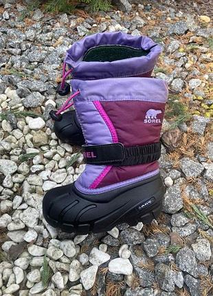 Детские зимние сноубутсы sorel flurry boot 26 размера