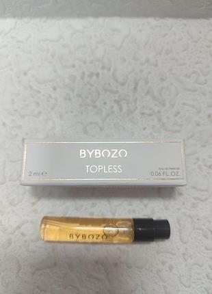 Пробник парфумованої води bybozo topless.2мл