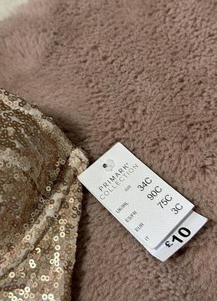 Корсетик в паєтки від primark 3