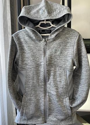 Спортивна кофта under armour оригінал для дівчинки утеплена підліткова спортивна кофта на змійці для дівчинки утеплена зіпка для дівчинки under armour