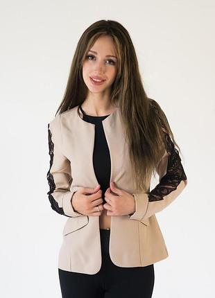 Піджак жіночий podium darline 21333-beige xl бежевий