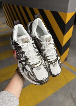 Кроссовки nike v2k run mink brown 3