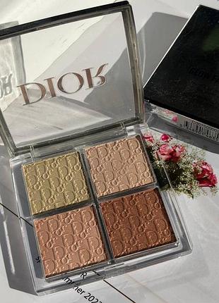 Хайлайтер dior backstage glow face palette 002 glitz