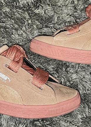 Кроссовки puma suede heart junior р.31-19,5см потолка