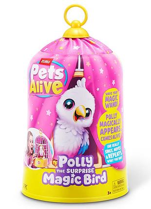 Интерактивный игровой набор pets alive – волшебная птичка полли