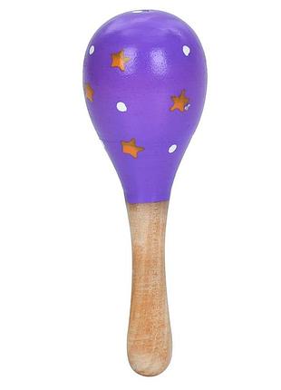 Деревянная детская игрушка "маракас" md 2192(violet) 11,5 см