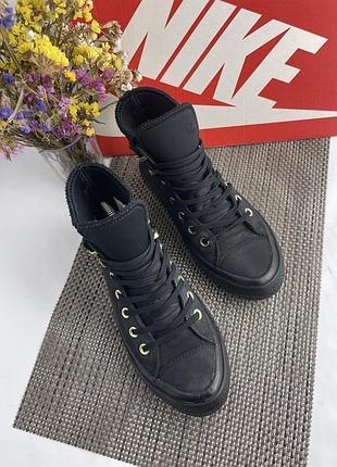 Оригінальні шкіряні високі кеди converse waterproof 4