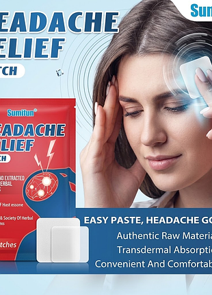 Пластырь от головной боли и мигрени sumifun headache relief patch, 6 шт/уп