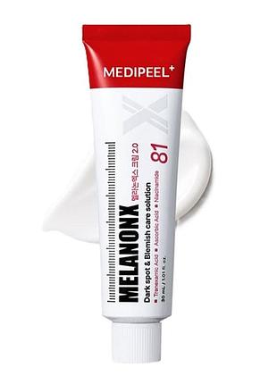 Освітлювальний крем для обличчя проти пігментації medi-peel melanon x cream 2.0 30 ml