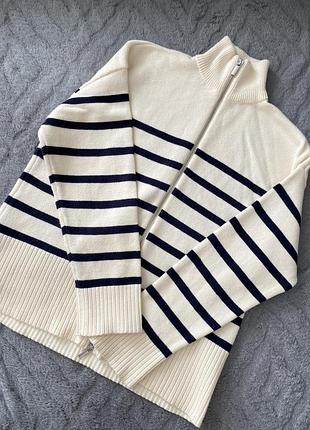 Светр жіночий zara у смужку