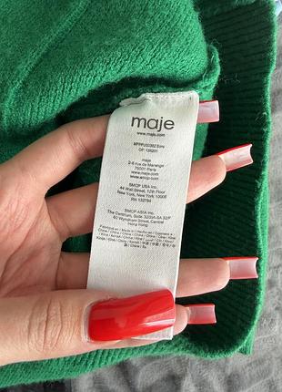 Кардиган maje зелений шерсть 9