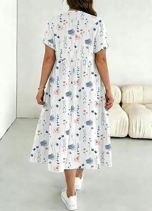 🥰 міді сукня в квітковий принт shein 2xl 2