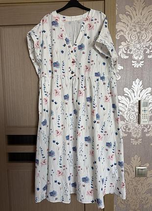 🥰 міді сукня в квітковий принт shein 2xl 3