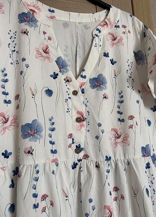🥰 міді сукня в квітковий принт shein 2xl 5