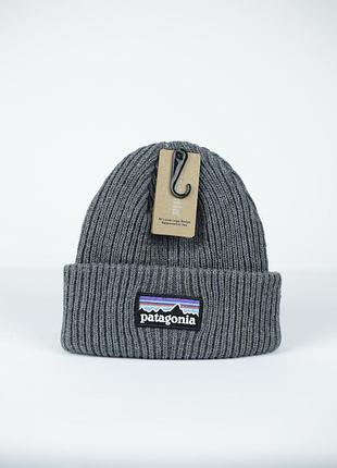 Patagonia шапка чоловіча / шапки чоловічі / патагонія / шапка підліткова / шапки підліткові темно-сірий