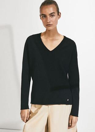Кашемировый свитер massimo dutti 100% кашемир джемпер пуловер