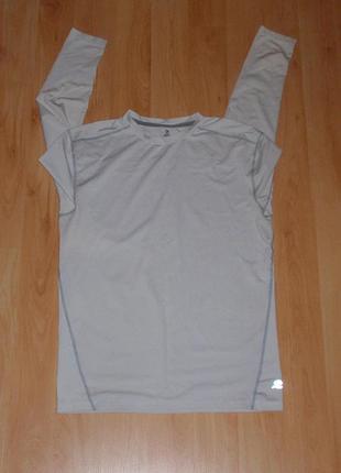 Белая компрессионная термокофта/рашгард energy zone dri-fit pro combat compression white under nb original m-l-xl nike x asics running