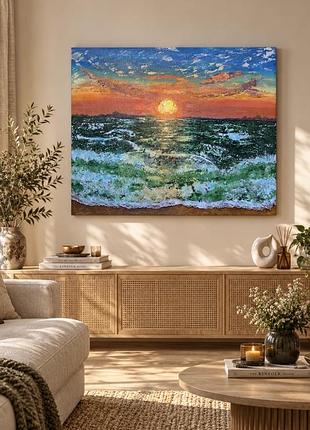 Авторстка картина «ocean sunset» 2