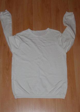 Чоловіча кофта/джемпер figo viscose jemper white polo ck boss original m-l-xl burton x barbour