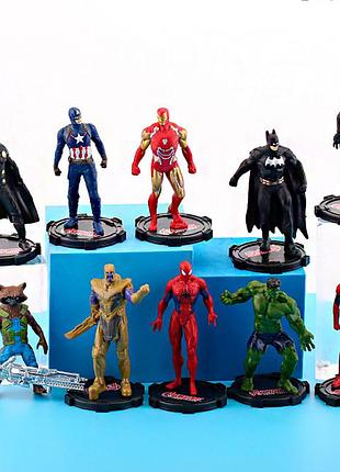 Игрушка набор фигурок супергероев - 10 персонжаей для детей (l_16584)