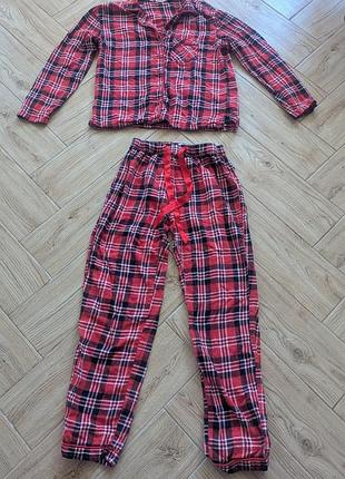 Фланеловая пижама в клетку р.38 2