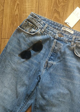 Zara джинсы на пуговицах/новые 3