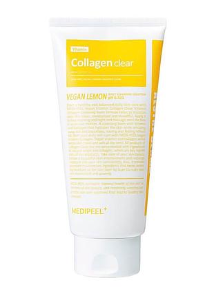 Гель-пенка для умывания с коллагеном и облепихой medi-peel vegan vitamin collagen clear 300 ml