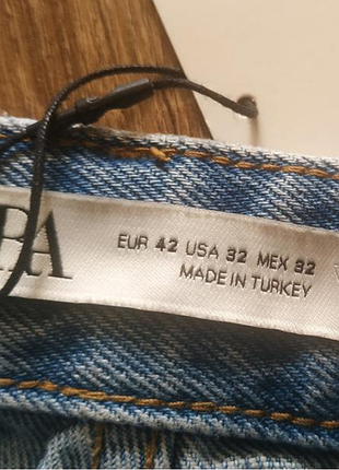Zara джинсы на пуговицах/новые 5