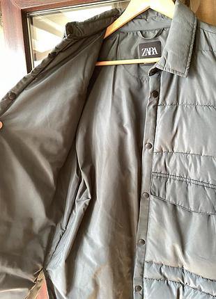 Чоловіча куртка zara, стьобана, m 5