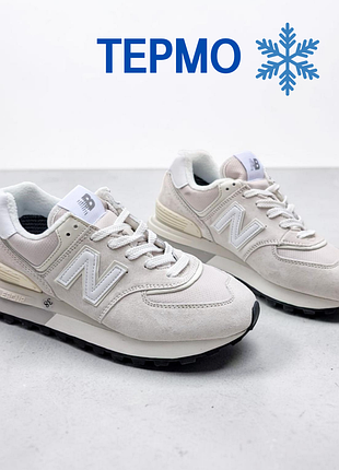 ❄️жіночі кросівки new balance 574 legacy сірі (термо)❄️