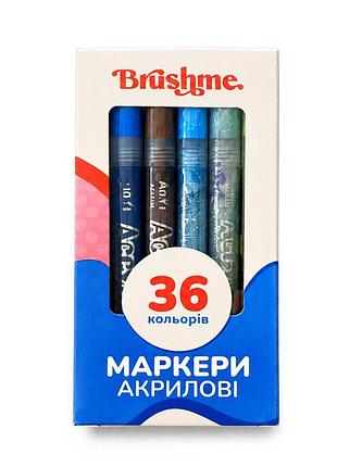 Набор акриловых маркеров на водной основе macr36, 36 цветов