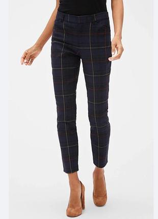 Стильные брюки в клетку gap signature skinny ankle (размер 10 / m-l)