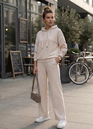 Оверсайз трикотажний костюм в рубчик colin's premium loungewear (44-48)