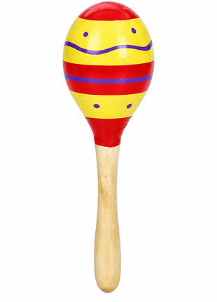 Дерев'яна дитяча іграшка "маракас" md 0029(yellow) 20х6х6 см
