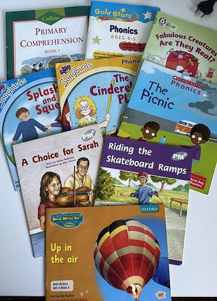 Набір дитячих книг (9 шт) для вивчення англійської мови (phonics, reading, comprehension)